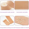thumbnail image 7 of 1Roll Breast Lift Tape, Cotton + Spandex Waterproof Self-Adhesive Cloth Tape with Non-Woven Fabric Breast Lift Tape with 5 Pairs of Disposable Lace Breast Strips, Skin Color, 5cm * 5m, 7 of 7