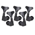 thumbnail image 1 of Piezas de Repuesto Sunnimix Piezas Bajas Sellado de la Cola del Pez Botón de Afinación Sintonizador de Clavija Negro 2L3R Afinadores de Bajo Machine Heads, 1 of 8