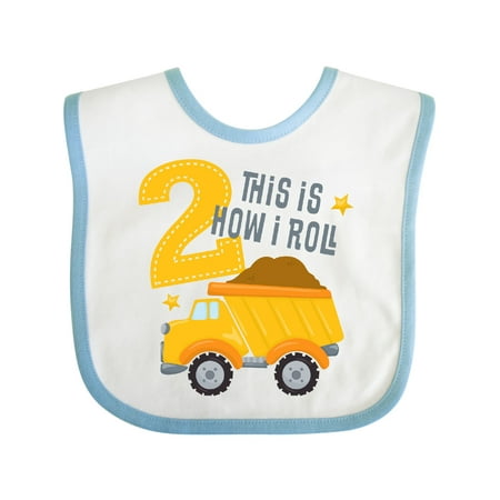 

Inktastic Dump Truck 2nd Birthday Gift Baby Boy or Baby Girl Bib