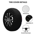 thumbnail image 2 of Rateoe Patriotic Star Pattern Tire Cover Wheel Protectors Weatherproof Wheel Covers Universal Fit for Trailer Rv SUV Truck Camper Travel Trailers Accessories-16 inch, 2 of 6