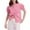Pink, variant on Womens Crewneck Cardigan Sweaters Trendy Puff Short Sleeve Cardigans Casual Button Down Sweater Coats Loose Fit Cotton Knit Outwear Tops