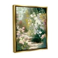 thumbnail image 4 of Stupell Industries Garden Flower Path Botanical & Floral Painting Gold Floater Framed Canvas Art Print Wall Art, 25 x 31, 4 of 10
