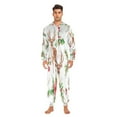 thumbnail image 7 of 1 Piece Adult Onesie Pajamas Cozy & Loose-Fit Sleepsuit Loungewear with Pockets Christmas Deer Pattern X-Large, 7 of 7