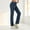 Blue, variant on Juslio Women Stretchy Straight Jeans Pocket Casual High Waist Purple Jeans Pants