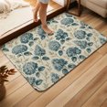 thumbnail image 3 of Front Door Mat 19.7"x31.5", Vintage Hydrangea Floral Non Slip Backing & Low Profile Doormats, Absorbent Muddy Dirt Trapper Door Mats for Front Back Door Entryway Farmhouse Botanical Aesthetic, 3 of 9