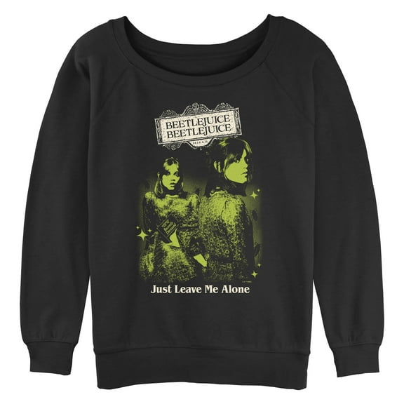 Junior's Beetlejuice Beetlejuice Retro Astrid Just Leave Me Alone Sweatshirt