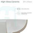 thumbnail image 4 of Swiss Madison Ceramic White 36" Bathroom Vanity Top, 4 of 10