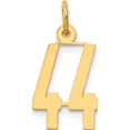 thumbnail image 1 of 14K Yellow Gold Small Elongated Number 44 Charm Made In United States les44, 1 of 5