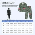 thumbnail image 2 of Mens Pajamas Set, Paisley Pattern No.9091 Button Down Long Sleeve Loungewear Sleepwear Pjs sets for Men, 2 of 5