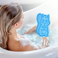 thumbnail image 2 of Unique Bargains 1 Pc Cartoon Bath Brush Body Scrubber for Bathroom 4.53"x2.76"x1.1" Sky Blue, 2 of 7
