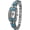 SILVER-TURQUOISE, variant on Collections Women’s Japanese Quartz Square Ornamental Stone-Accent Watch, 21x32mmCase, Pearlescent Dial, Metal Link Bracelet