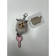 thumbnail image 2 of Enesco Pusheen with Cookie Split Ring Keychain, Gray, 2 of 4