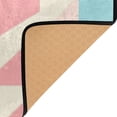 thumbnail image 4 of Candy Stripe Pattern 63''x48'' Plush Memory Foam Bath Mat, Soft, Absorbent, Non Slip, Durable, 4 of 7