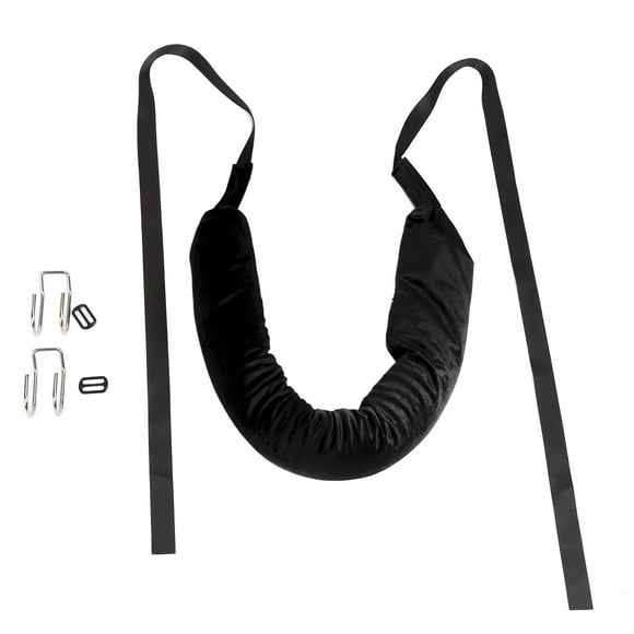 Lumbar Traction Belt, Lightweight Practical Soft Comfortable Back Stretcher For Car Black