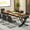 Mix Brown, variant on Finmind Rectangular Conference Table for 6-8 People, 78" Large Wood Seminar Table for Home Office