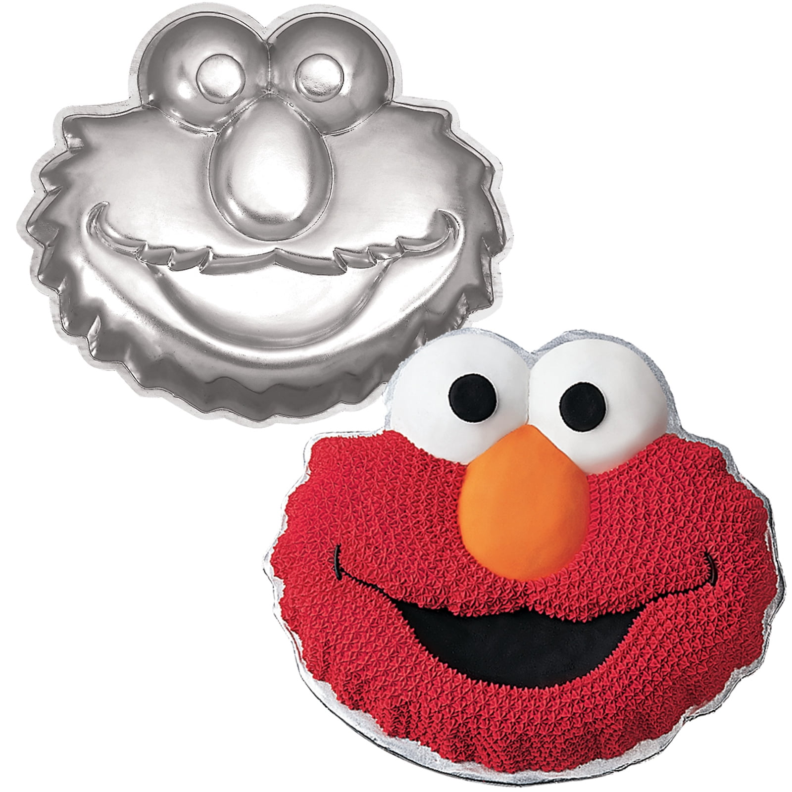 Details about   Wilton ELMO DANCING WITH ICE CREAM CONE cake pan SESAME ST MUPPET metal mold tin 