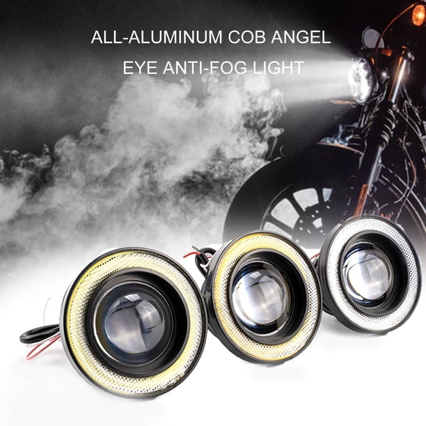 Gwong Autos 2 unids lámpara antiniebla universal super brillante de 3.5 pulgadas ángeles ojos LED DRL para automóvil Gwong 24011967