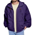 thumbnail image 5 of Homeyce UPF 50+ Sun Protection Hoodie for Men Lightweight Zip Up Waterproof Jacket with Pocket Casual Loose Fit Outdoor Golf Coat Sun Protection Long Sleeve Sun Shirts,Purple M, 5 of 5