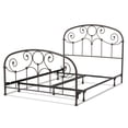 thumbnail image 2 of Grafton Complete Metal Bed and Steel Support Frame with Prominent Scrollwork and Decorative Castings, Rusty Gold Finish, Twin, 2 of 8