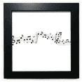 thumbnail image 1 of Blue Energetic Music 5-le Staff Black Square Frame Picture Wall Tabletop, 1 of 3