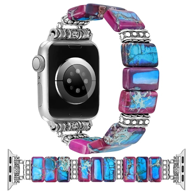 Pulsera Newlibery con cuentas de piedra natural para Apple Watch
