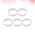 thumbnail image 4 of Shisuyan 5 Pcs Moule à Biscuits Rond en Acier Inoxydable avec Découpe Dentée Outils de Cuisson pour Boulangerie Maison (Argent), 4 of 8