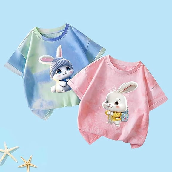 Boys T shirts Short Sleeve Crewneck Letter Graphic Print Casual Soft Everyday Wear Kids T Shirts Size 100