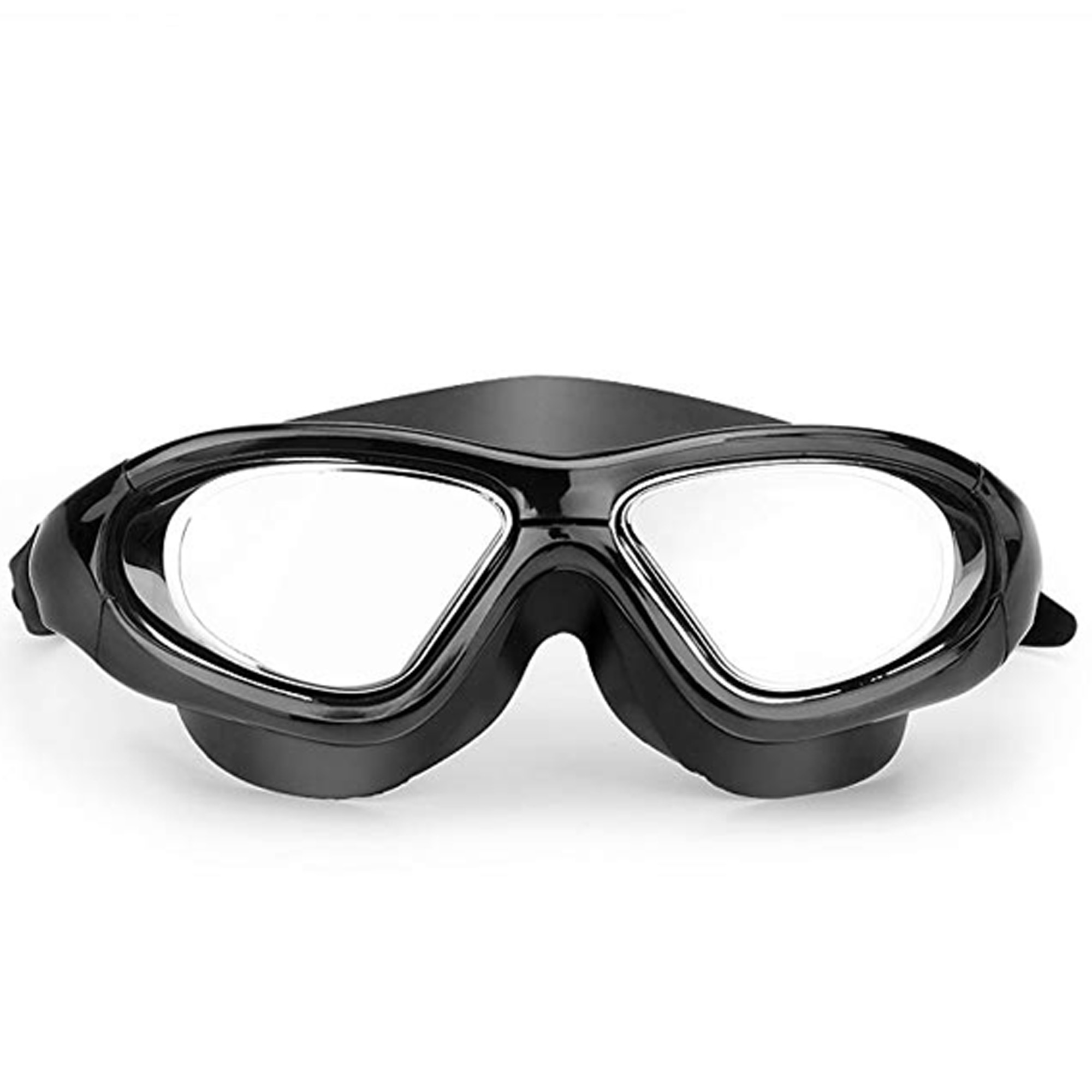 C.F.GOGGLE Premium Big Frame Competition Swim Goggles with Free