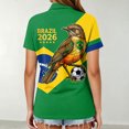 thumbnail image 4 of Women's Football Graphic T-Shirt, Women's Fashion Printed Short Sleeve Sports Top, Casual Athletic Workout Tee for Soccer Tournament 2026 Green Size: M, 4 of 5