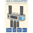 thumbnail image 5 of Wadan Wall-Mounted Rechargeable Toothbrush Holder with 3 Cups & Automatic Toothpaste Dispenser, 5 of 6