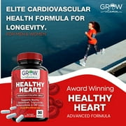 Grow Vitamin Heart Support Supplement for Cardiovascular Health, Blood Pressure, Cholesterol, Natural Artery Cleanse
