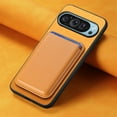 thumbnail image 6 of Decase Compatible with Google Pixel 9 Pro XL Faux Leather Magnetic 2 in 1 Detachable Wallet Case with Card Holder Men Women Compatible with MagSafe,Yellow, 6 of 6
