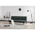 thumbnail image 1 of Sofá Cama Convertible Tapizado Verde Oscuro futon, 1 of 3