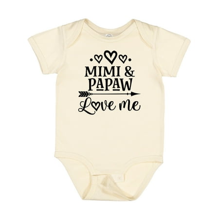 

Inktastic Mimi and Papaw Love Me Gift Baby Boy or Baby Girl Bodysuit