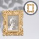 thumbnail image 4 of 2 piezas de resina Propiedades de cuadros de fotos marcos decorativos de imágenes retro marcos de fotos, 4 of 4