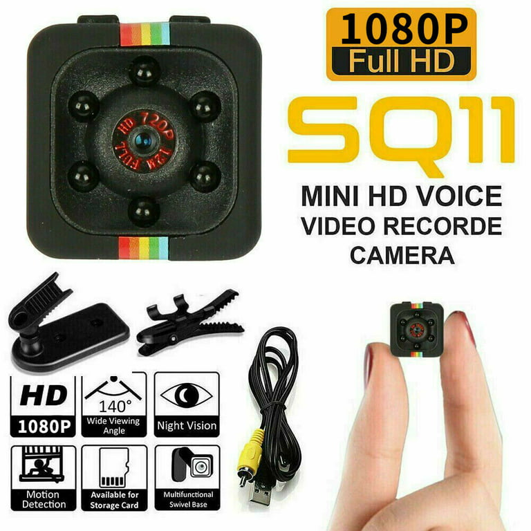 SQ11 Mini 1080P Full HD Video Camera Night Vision Voice Recorder(Memory card not included) - Walmart.com