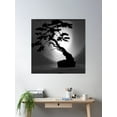 thumbnail image 2 of Bonsai Art Poster Wall Art, Modern Wall Decor For Living Room Bedroom, 24x24 UNFRAMED, 2 of 3