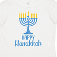 thumbnail image 4 of Inktastic Happy Hanukkah with Blue Menorah Boys or Girls Toddler T-Shirt, 4 of 5