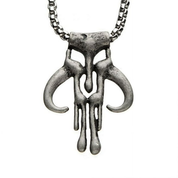 Star Wars Mandalorian Symbol Antique Necklace