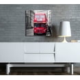thumbnail image 2 of wall26 Black and White Photograph with Pop of Red on The Buses of London - Canvas Art Home Art - 16x16 inches, 2 of 4