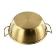 thumbnail image 3 of 304 Stainless Steel Golden Instant Noodle Bowl Korean Rice Wine Bowl With Handle Salad Snack French Fry Bowl For Kitchen, 3 of 12