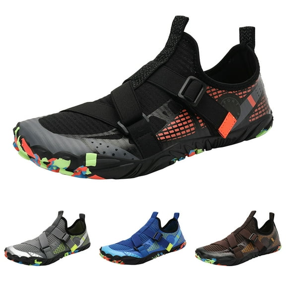 Aayomet Men's Casual Sneakers Summer Water Shoes Men Shoes Hiking Swimming River Tracing Shoes Breathable Non Slip,Orange 8.5