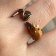 thumbnail image 6 of Geemin Unique Rings Squirrel Melon Open Rings Adjustable Finger Rings, 6 of 12