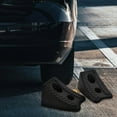 thumbnail image 4 of Raindrops 2pcs Rubber Wheel Chocks Vehicle Stabilization Black for Car and Trailer, 4 of 8