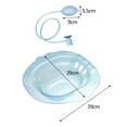 thumbnail image 7 of Toilet Seat Sitz Bath over The Toilet Toilet Tub Anti Overflow Elderly Bidet Blue, 7 of 7