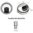thumbnail image 4 of Magnetic Spill Proof Tumbler Lid - Compatible/Replacement for Yeti Rambler, zark Trail,Old Style Rtic Replacement Lid (2 pack 30 oz), 4 of 6