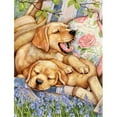 thumbnail image 1 of Carolines Treasures CDCO0194GF Yellow Labrador Deck Pups Flag Garden Size, 1 of 3