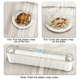 thumbnail image 4 of Vacemry Under $5 Plastic Wrap Dispenser with Cutter, Refillable Aluminum Foil Organizer, Kitchen Food Wrap Storage Holder, Countertop Cling Film Container, 4 of 9