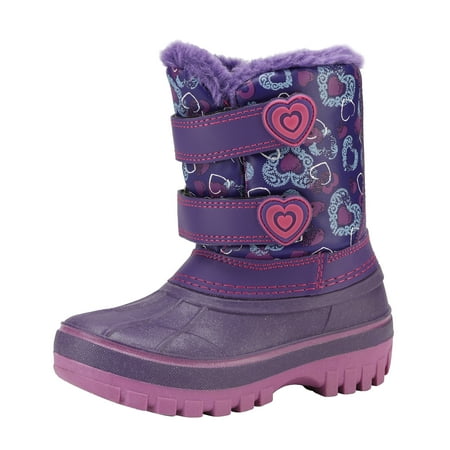 

Dream Pairs Boys & Girls Winter Zip Snow Boots Outdoor Warm Waterproof Sport Snow Boot DUCKO PURPLE Size 12