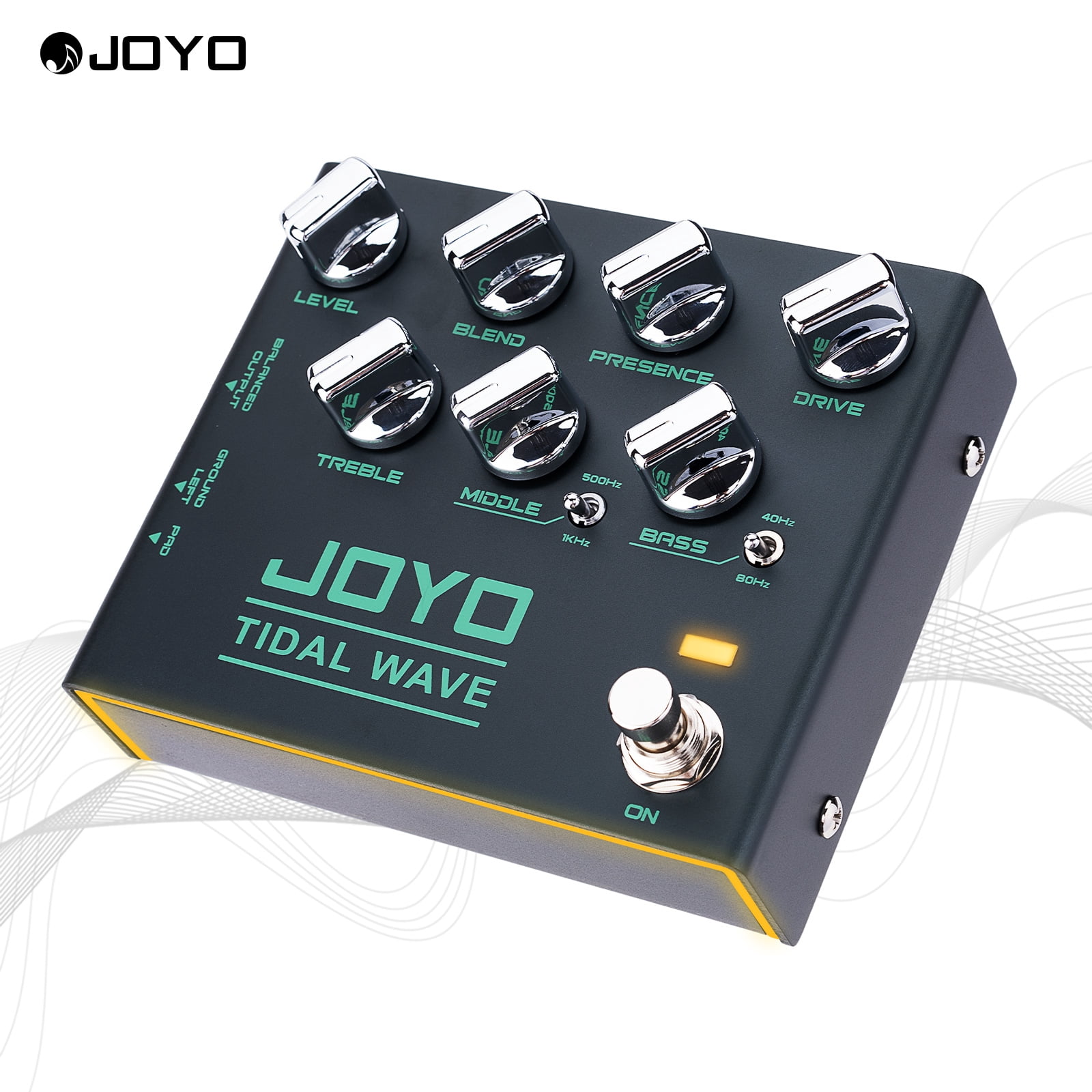 JOYO R-30 Classic Bass Tone of "90s Bass Guitar Preamp Pedal 3 Band EQ DI Function